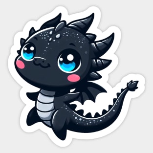 Dancing Kawaii Dragon Sticker